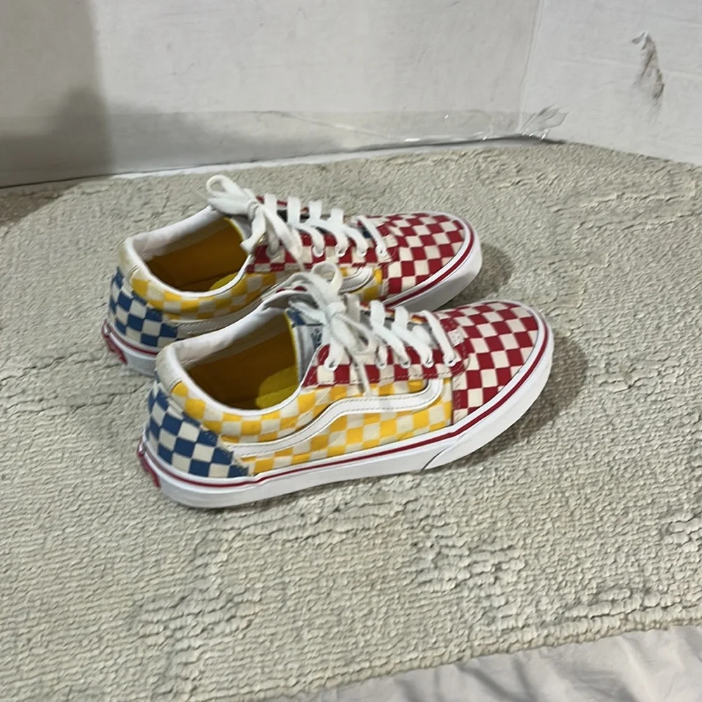 Vans multicolor size 5 youth good Condition - Picture 5 of 12